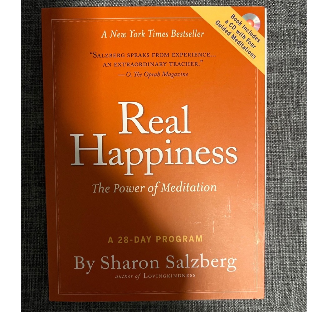 Real Happiness The Power of Meditation Sharon Salzberg Book CD 28-Day Program
